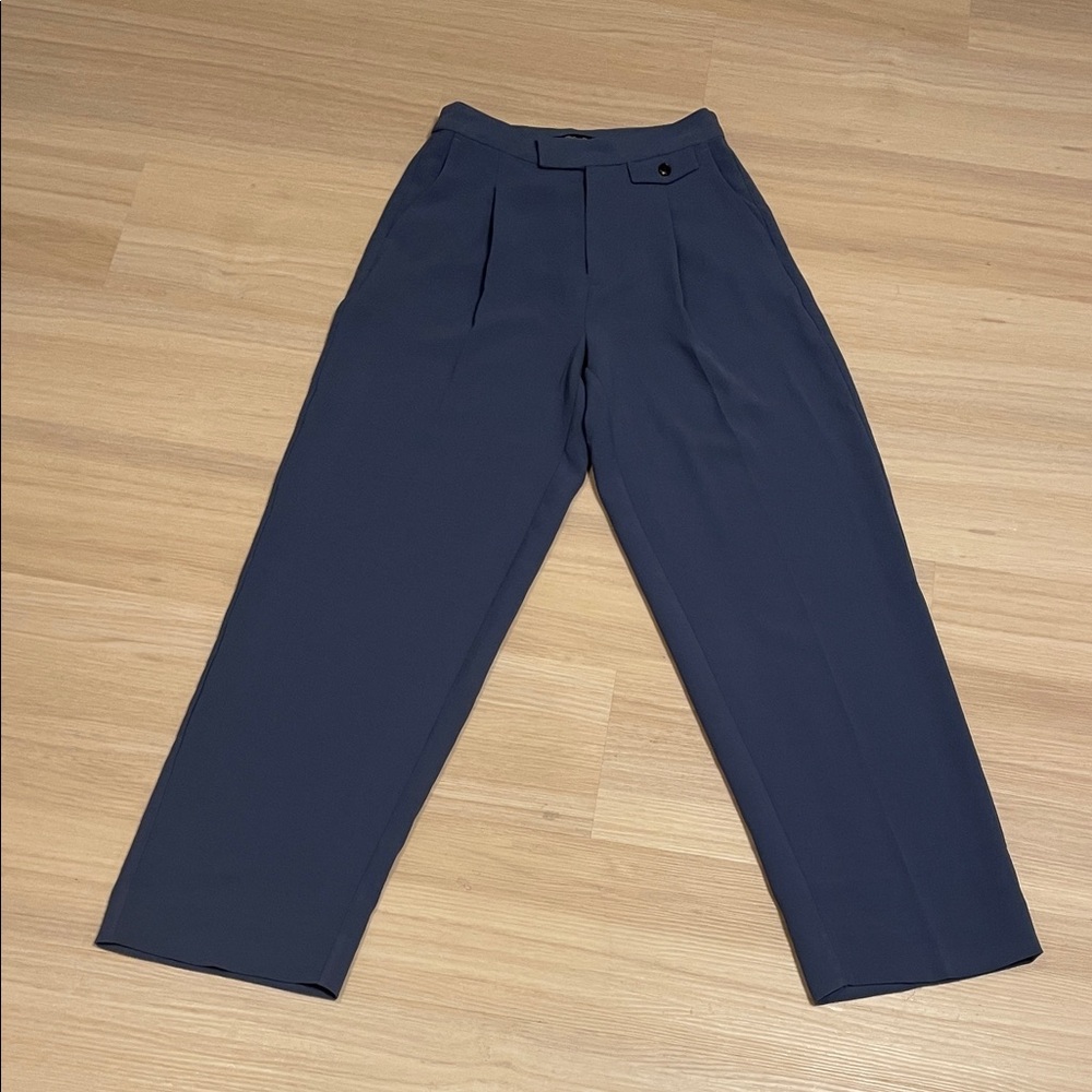 Madewell Women's Blue Trousers NWT Flowy Fit